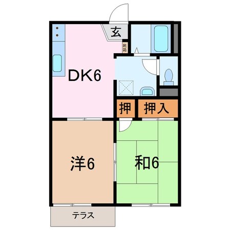 フレグランス廣町Ｃの物件間取画像